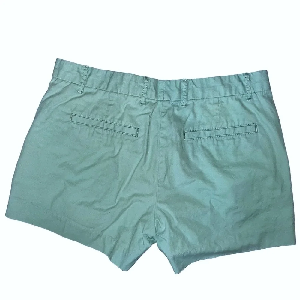 Gap Mint Green Chino Shorts Size‎ 2 100% Cotton Mid Rise Summer Casual Preppy